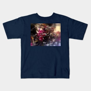 red Malus 'Radiant'  crab apple blossoms #2 Kids T-Shirt